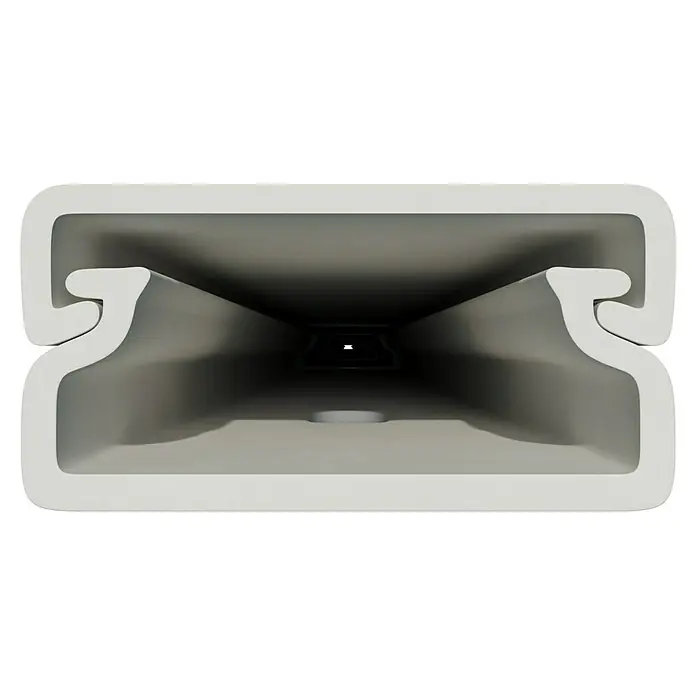 Kabelkanal - L x B x H: 2 m x 20 mm x 10 mm, Weiß - Nahaufnahme eines weißen Türrahmens, der die Details der Konstruktion und die sanften Schatten im Inneren hervorhebt.