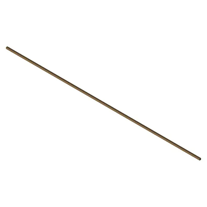 Kabelkanal - L x B x H: 2 m x 15 mm x 15 mm, Buche - Detailaufnahme eines langen, rechteckigen Holzstabes mit feiner Maserung, ideal für Modellbau oder Bastelarbeiten.
