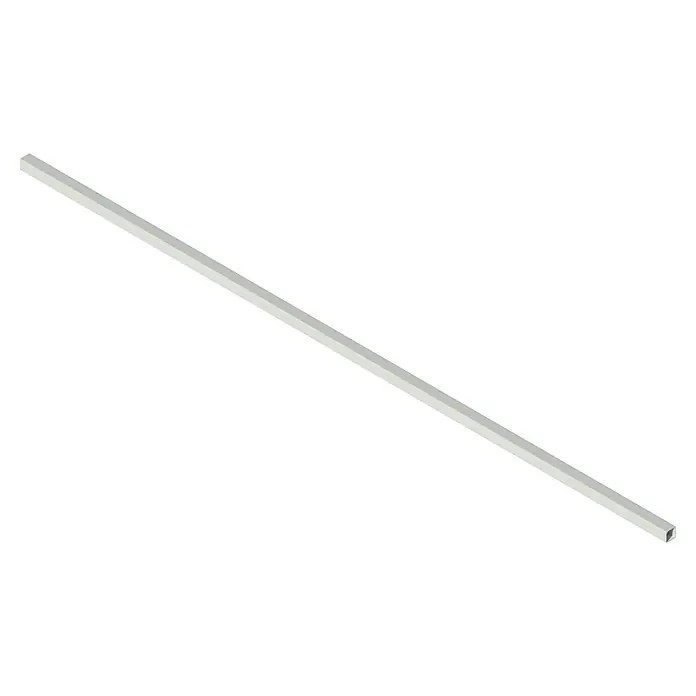 Kabelkanal - L x B x H: 2 m x 30 mm x 30 mm, Weiß - Aufnahme einer Aluminiumprofilleiste. Sie ist rechteckig und grau, perfekt für diverse Montagearbeiten oder als dekoratives Element.