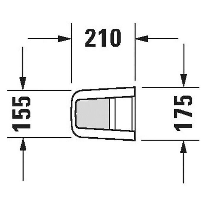 Duravit ME by Starck Waschtisch-StandsäuleOhne Beschichtung, Keramik, Weiß, Passend für: Duravit ME by Starck Waschtische Sketch