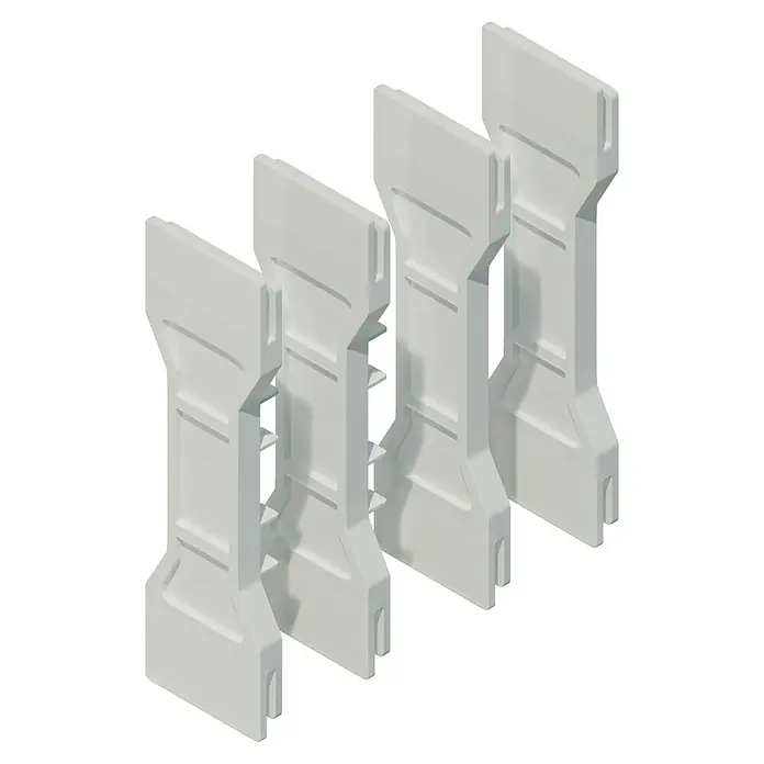 Kabelkanal - L x B x H: 2 m x 110 mm x 60 mm, Weiß - Weiße mobile Betonsperren: Effektiver Schutz und flexible Absicherung für Baustellen und Veranstaltungen.