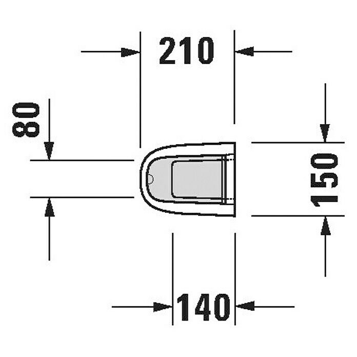 Duravit Starck 3 Waschtisch-StandsäuleOhne Beschichtung, Keramik, Weiß, Passend für: Duravit Starck 3 Waschtische Sketch