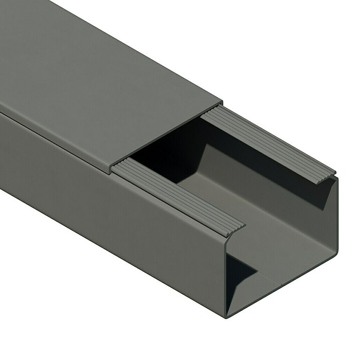 Kabelkanal (L x B x H: 2 m x 60 mm x 40 mm, Grau)