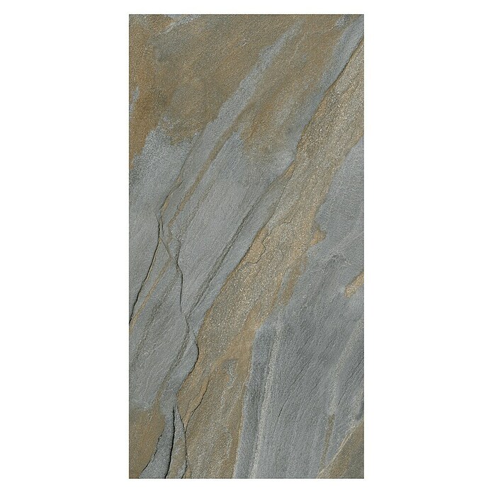 Kamena podna pločica Slate Grey Sugar  (120 x 60 cm, Siva, zlatna) | BAUHAUS