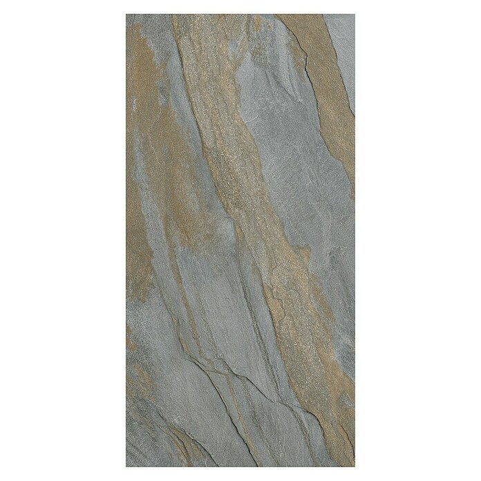 Kamena podna pločica Slate Grey Sugar  (120 x 60 cm, Siva, zlatna) | BAUHAUS