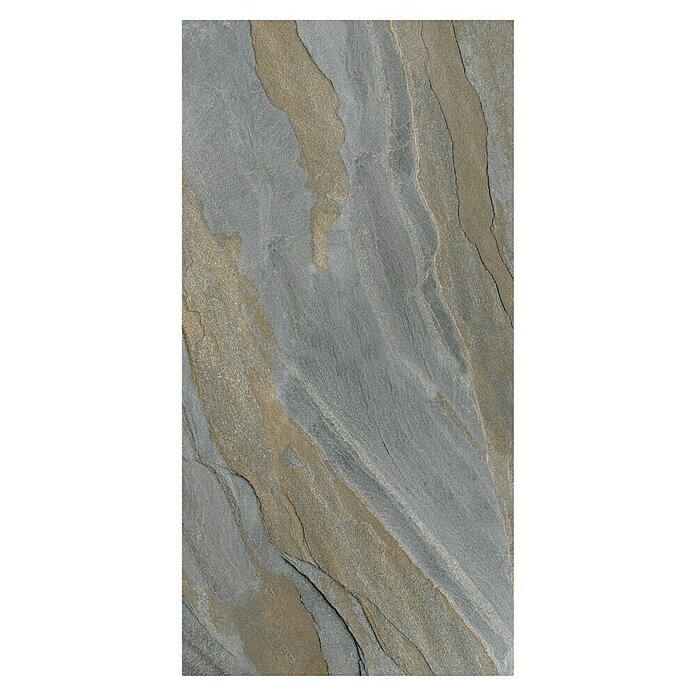 Kamena podna pločica Slate Grey Sugar  (120 x 60 cm, Siva, zlatna) | BAUHAUS