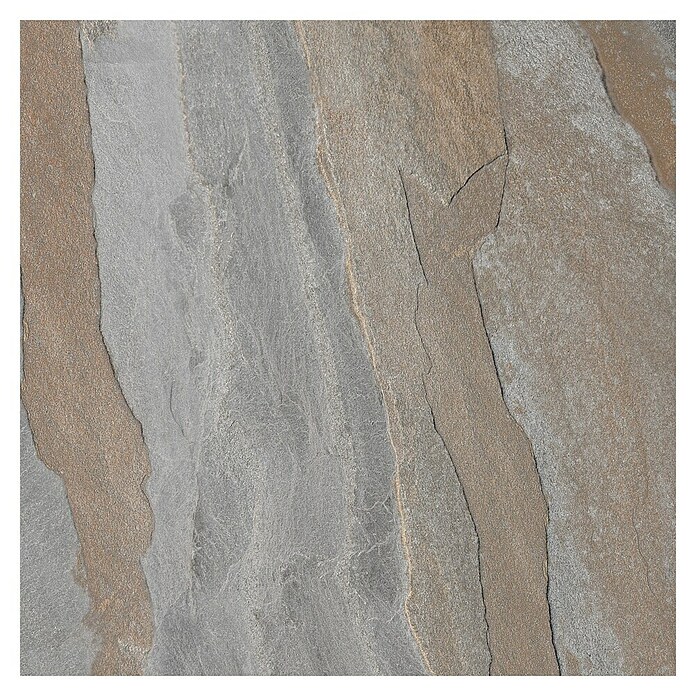 Kamena podna pločica Slate Grey Sugar  (60 x 60 cm, Siva, zlatna) | BAUHAUS
