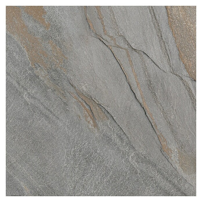 Kamena podna pločica Slate Grey Sugar  (60 x 60 cm, Siva, zlatna) | BAUHAUS