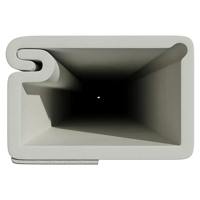 Mini-Kabelkanal - 2 m x 15 mm x 10 mm, Weiß, Mit Schaumklebeband 6mm - Aufnahme einer weißen PVC-Fensterdichtung, die zur Abdichtung und Isolierung von Fenstern und Türen verwendet wird, um Zugluft zu verhindern.