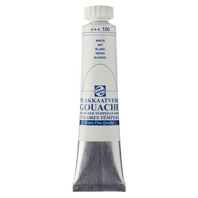 Talens Pintura gouache (Blanco, 20 ml, Mate)