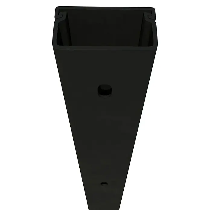Kabelkanal - L x B x H: 2 m x 30 mm x 15 mm, Schwarz - Das elegante, schwarze Profil mit Öffnungen, perfekt für moderne Konstruktionen. Seine Form und Oberfläche verleihen jedem Projekt einen Hauch von Klasse.