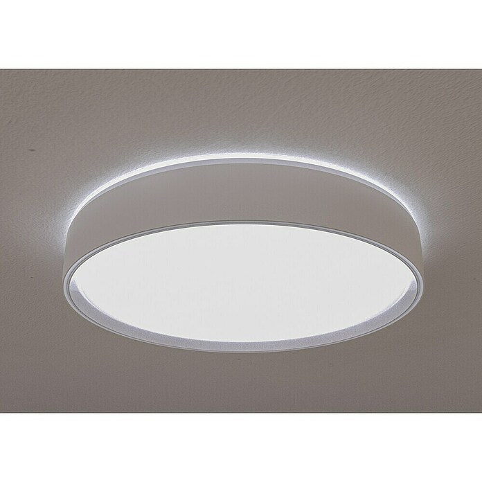 MegaLight LED-Deckenleuchte rund Saturn (30 W, Ø x H: 40 x 7,5 cm, Weiß, Mehrfarbig) | BAUHAUS