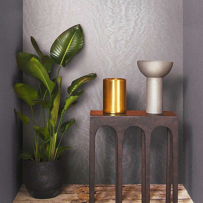 Marburg Eclectic Vliestapete Moiré (Rosé-Beige, Metalloptik, 10,05 x 0,7 m) | BAUHAUS