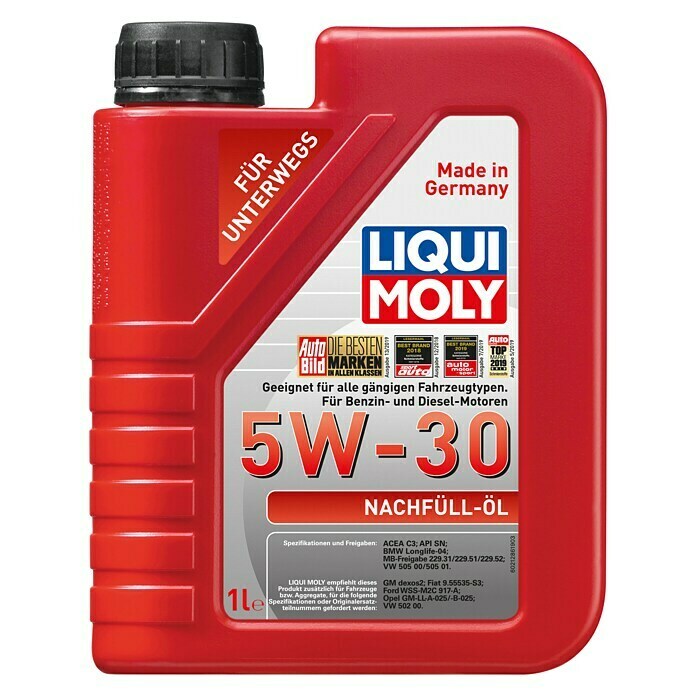 Liqui Moly Motoröl 5W-305W-30, C3, 1 l Front View