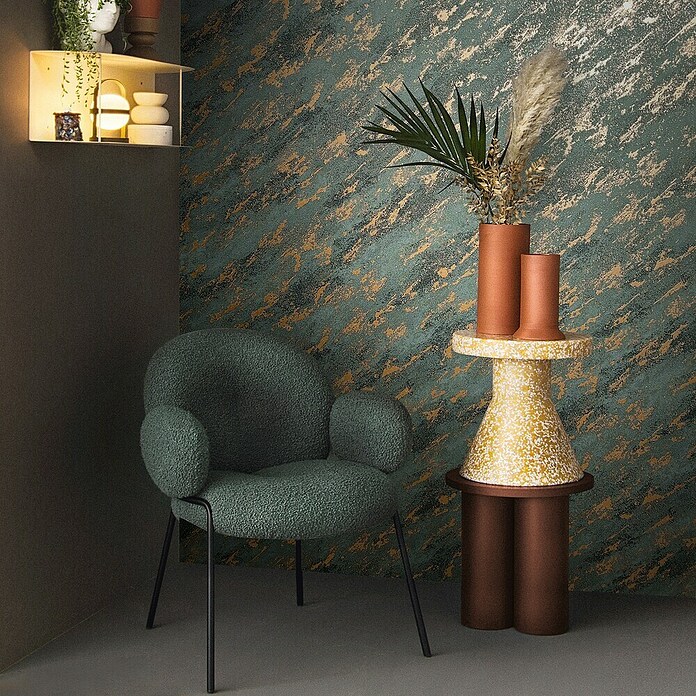 Marburg Eclectic Vliestapete Marmoroptik (Greige-Kupfer, Steinoptik, 10,05 x 0,7 m) | BAUHAUS