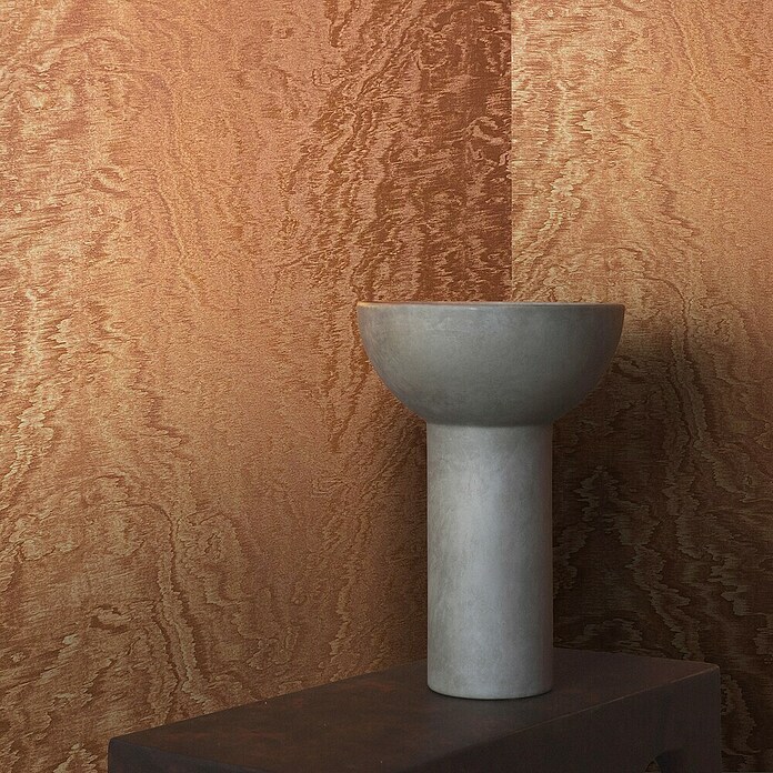 Marburg Eclectic Vliestapete Moiré (Kupfer, Metalloptik, 10,05 x 0,7 m) | BAUHAUS