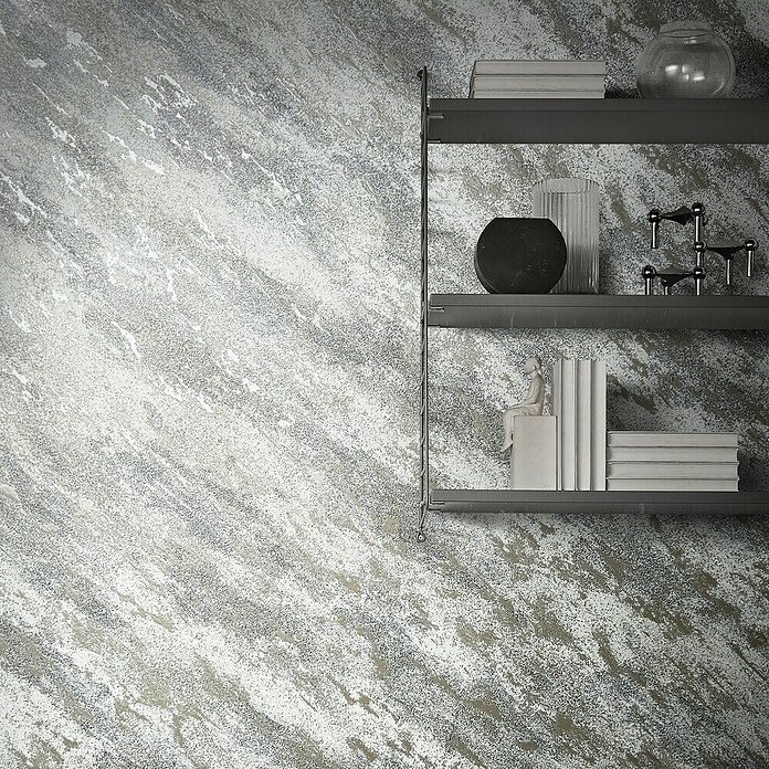 Marburg Eclectic Vliestapete Marmoroptik (Graugold, Steinoptik, 10,05 x 0,7 m) | BAUHAUS