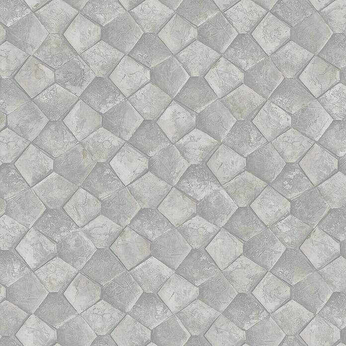 Marburg Eclectic Vliestapete Pentagonmuster (Graugold, Grafisch, 10,05 x 0,7 m) | BAUHAUS