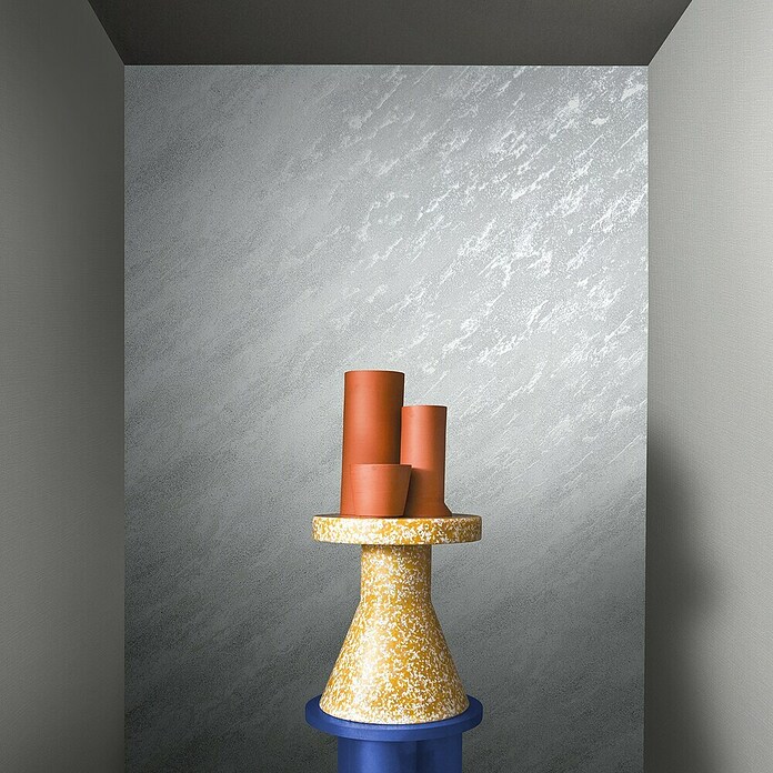 Marburg Eclectic Vliestapete Marmoroptik (Weißsilber, Steinoptik, 10,05 x 0,7 m) | BAUHAUS