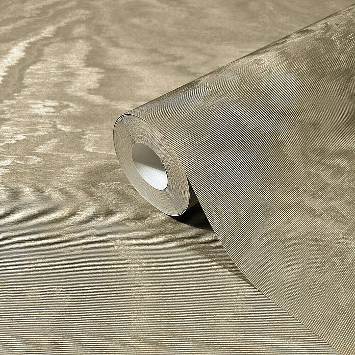 Marburg Eclectic Vliestapete Moiré (Gold, Metalloptik, 10,05 x 0,7 m) | BAUHAUS