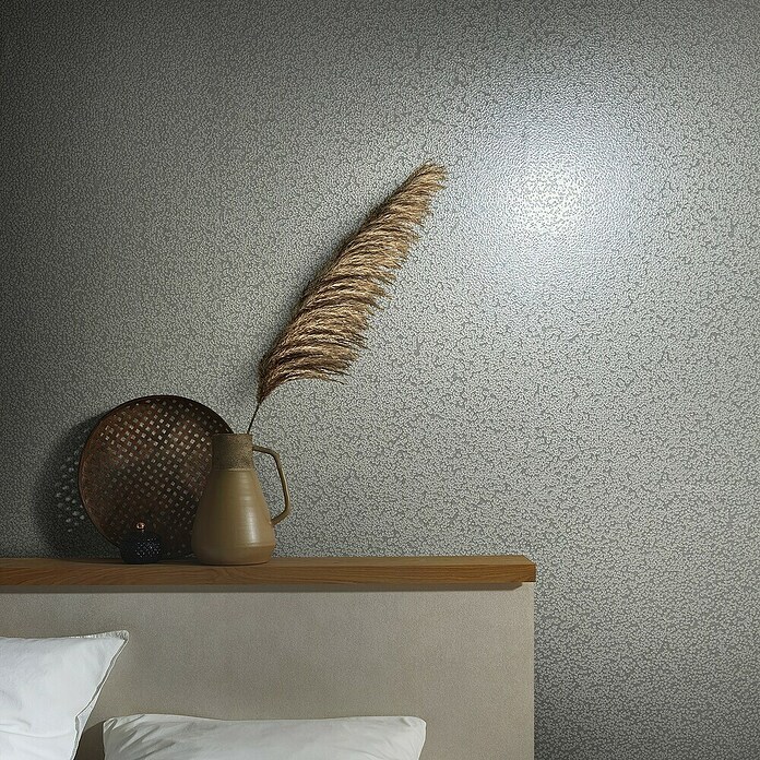Marburg Eclectic Vliestapete Hammerschlag-Optik (Grau, Metalloptik, 10,05 x 0,7 m) | BAUHAUS