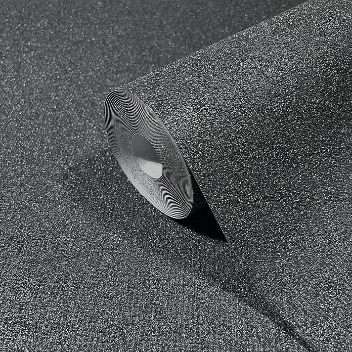 Marburg Eclectic Vliestapete (Anthrazit, Uni, 10,05 x 0,7 m) | BAUHAUS