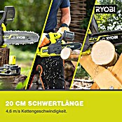 Ryobi ONE+ Akku-Kettensäge RY18CS20A-0 (18 V, Li-Ionen, Ohne Akku, Schwertlänge: 20 cm) | BAUHAUS