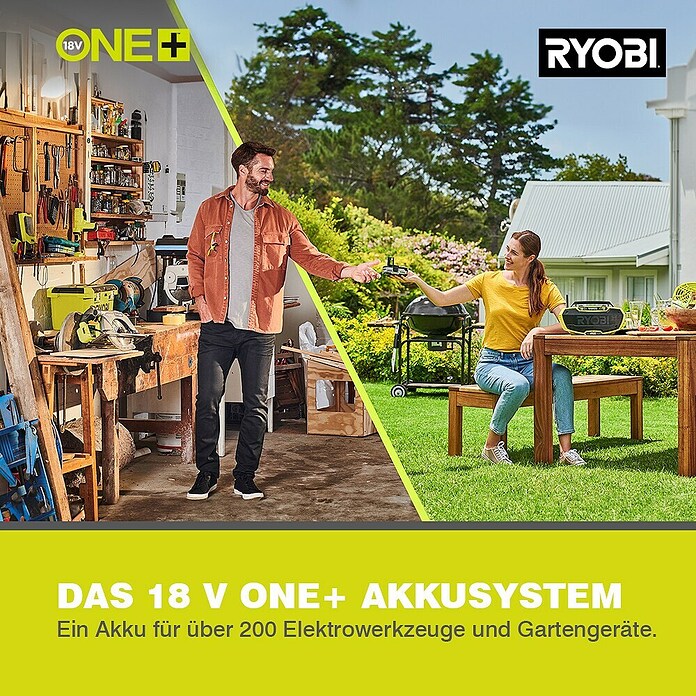 Ryobi ONE+ Akku-Strauchschere OLP1832BX (18 V, Li-Ionen, Ohne Akku)