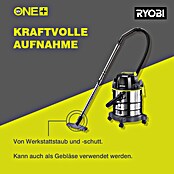 Ryobi ONE+ Akku-Nass-Trockensauger R18WDV-0 (18 V, Ohne Akku, 18 l) | BAUHAUS