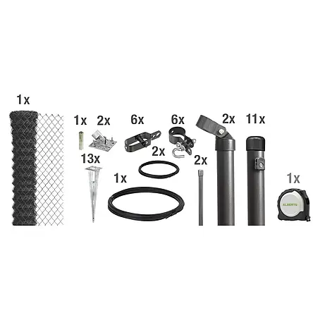 Alberts  Maschendrahtzaun-Set