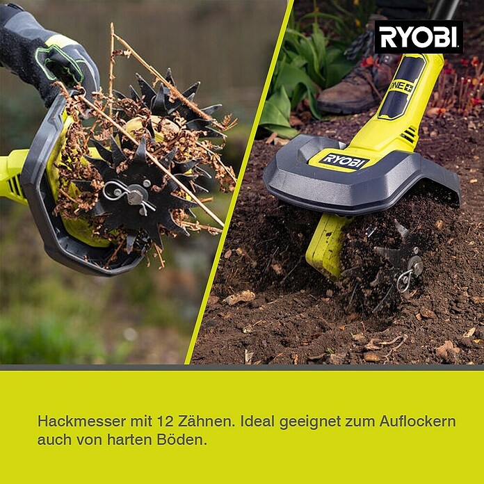 Ryobi ONE+ Akku-Bodenhacke RY18CVA-0 (18 V, Ohne Akku) | BAUHAUS