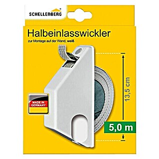 Schellenberg Halbeinlasswickler Mini (110 x 28 x 152 mm, Geeignet für: Rollladen-Mini-Systeme)
