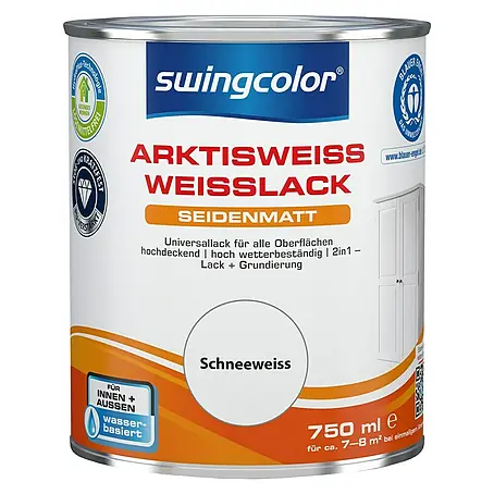 swingcolor Weißlack Arktisweiß