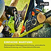 Ryobi ONE+ Akku-Kettensäge OCS 1830 (18 V, Li-Ionen, Ohne Akku, Schwertlänge: 30 cm)