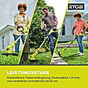 Ryobi Akku-Rasentrimmer RLT183225F (18 V, Li-Ionen, 1 Akku, Schnittbreite: 25 - 30 cm)