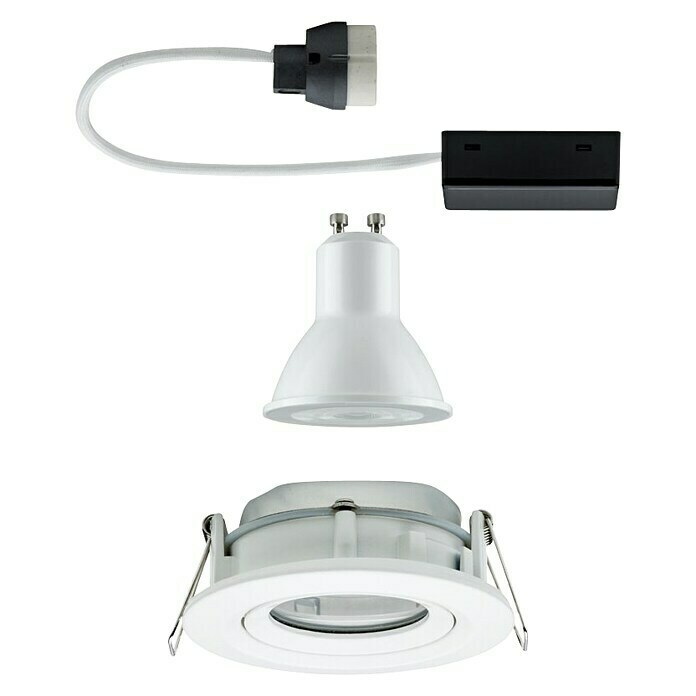 Paulmann LED-Einbauleuchte Nova (7 W, Weiß, Warmweiß, IP65, 1 Stk.) |  BAUHAUS