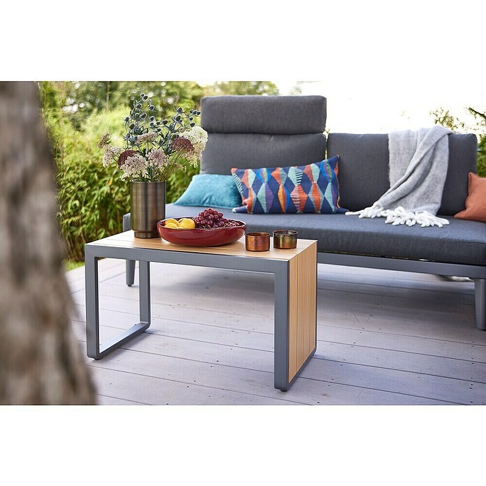 Sunfun Solo Rope Loungemöbel-Set Rope (3 -tlg., Aluminium, Olefin, Night-Grey) | BAUHAUS