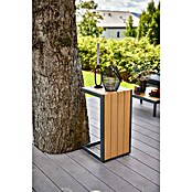 Sunfun Solo Garten-Beistelltisch (L x B x H: 77 x 41,5 x 45 cm, Night-Grey) | BAUHAUS