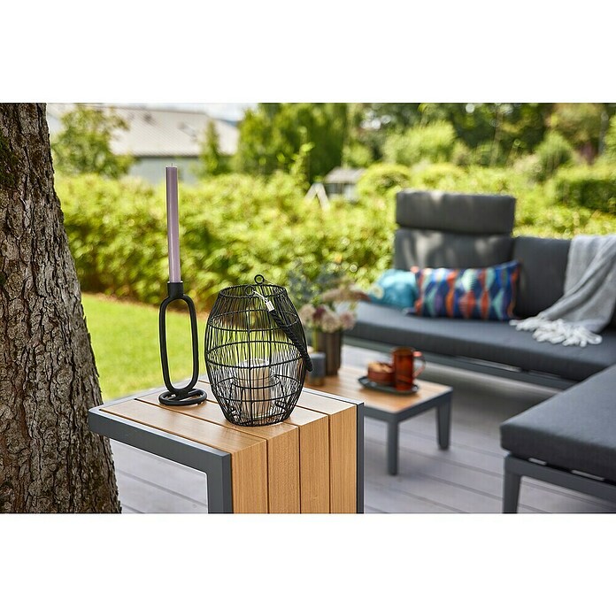 Sunfun Solo Rope Loungemöbel-Set Rope (3 -tlg., Aluminium, Olefin, Night-Grey) | BAUHAUS