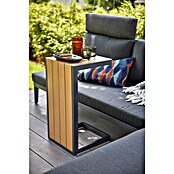 Sunfun Solo Garten-Beistelltisch (L x B x H: 77 x 41,5 x 45 cm, Night-Grey) | BAUHAUS
