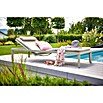 Sunfun Solo Tumbona de jardín (Aluminio, Gris claro, Respaldo regulable) | BAUHAUS