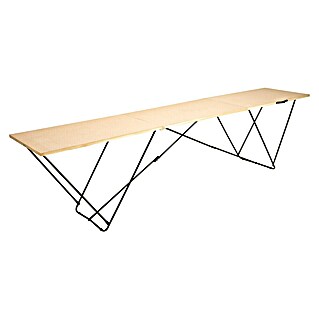 Holztapeziertisch (295,5 x 58 x 75 cm, Holz)