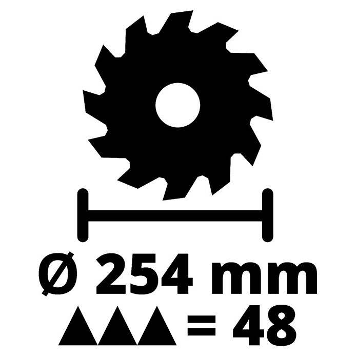 Einhell Kapp- & Gehrungssäge TE-SM 10L Dual (2.100 W, Durchmesser Sägeblatt: 254 mm, Leerlaufdrehzahl: 4.800 U/min) | BAUHAUS