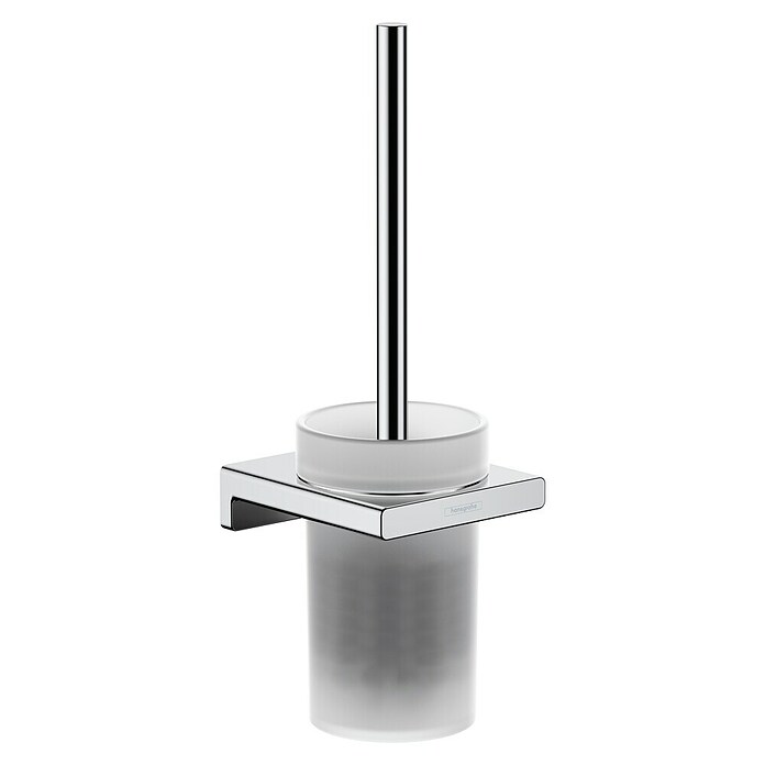 Toiletborstel met houder vierkant toiletaccessoires messing chroom