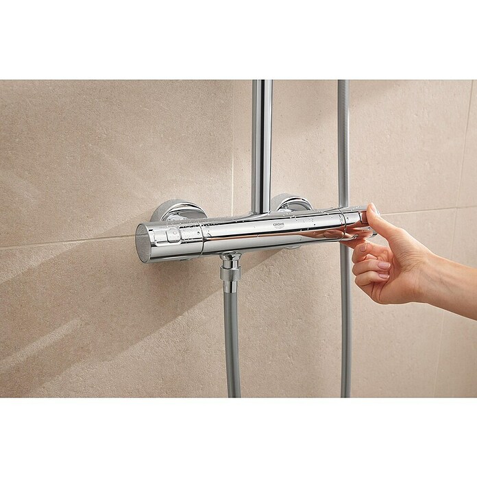 Grohe Vitalio Comfort Überkopfbrausen-Set 250 (Lochabstand: 101,6 cm, Chrom) | BAUHAUS