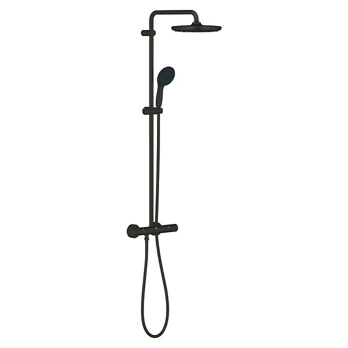Grohe Vitalio Start Sistema de ducha (Altura: 101,6 cm, Con termóstato, Número de tipos de chorro: 2 ud., Negro) | BAUHAUS