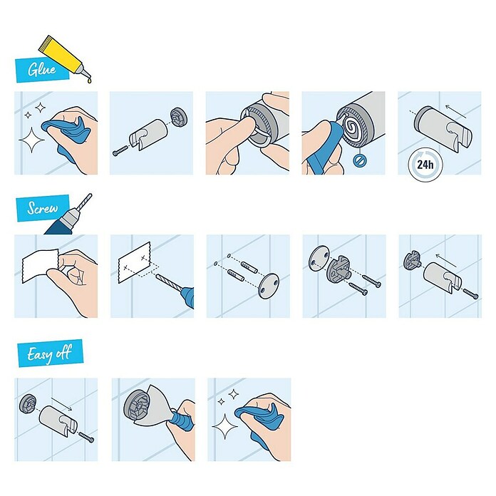 Grohe Montagekleber Quickglue S (Passend für: Fliesen, Marmor, Stein, Glas, Beton, Kunststoff oder Metall) | BAUHAUS