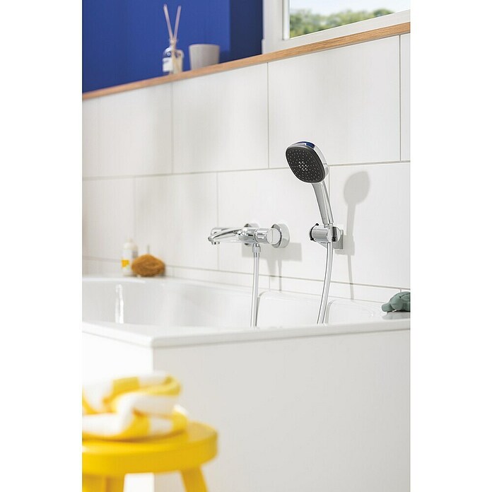 Grohe QuickFix Handbrause Vitalio Comfort 110 (Durchmesser: 11 cm, Silber/Schwarz, Anzahl Strahlarten: 3 Stk.) | BAUHAUS