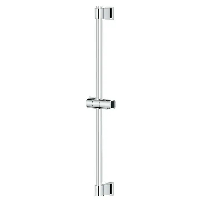 Grohe QuickFix Brausestange - Lochabstand: 47 cm - 62 cm - Duschstange aus Chrom mit Halterungen zur Befestigung an der Wand. Das Produkt ist glänzend und hat eine moderne Optik für das Badezimmer.
