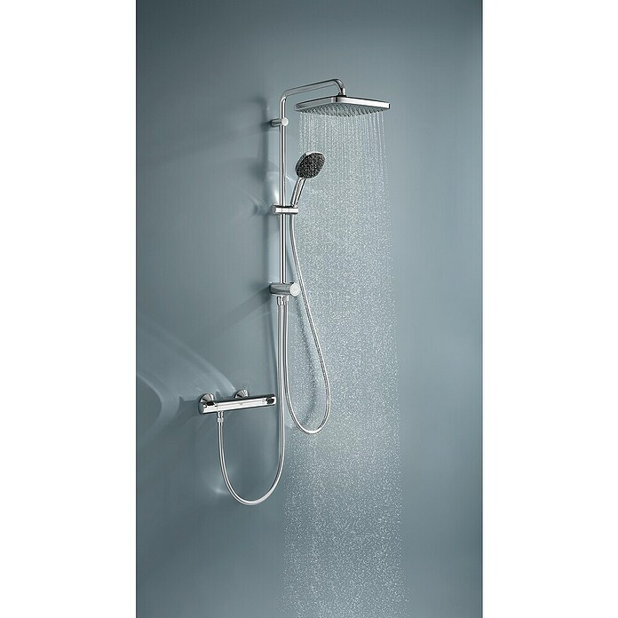 Grohe Vitalio Comfort Sistema de ducha (Distancia entre orificios: 62 cm, Número de tipos de chorro: 2 ud., Cromo) | BAUHAUS